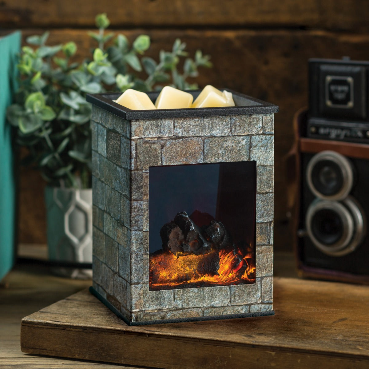 Fireplace Wax Warmer | Cozy, Winter-Inspired Scented Warmer