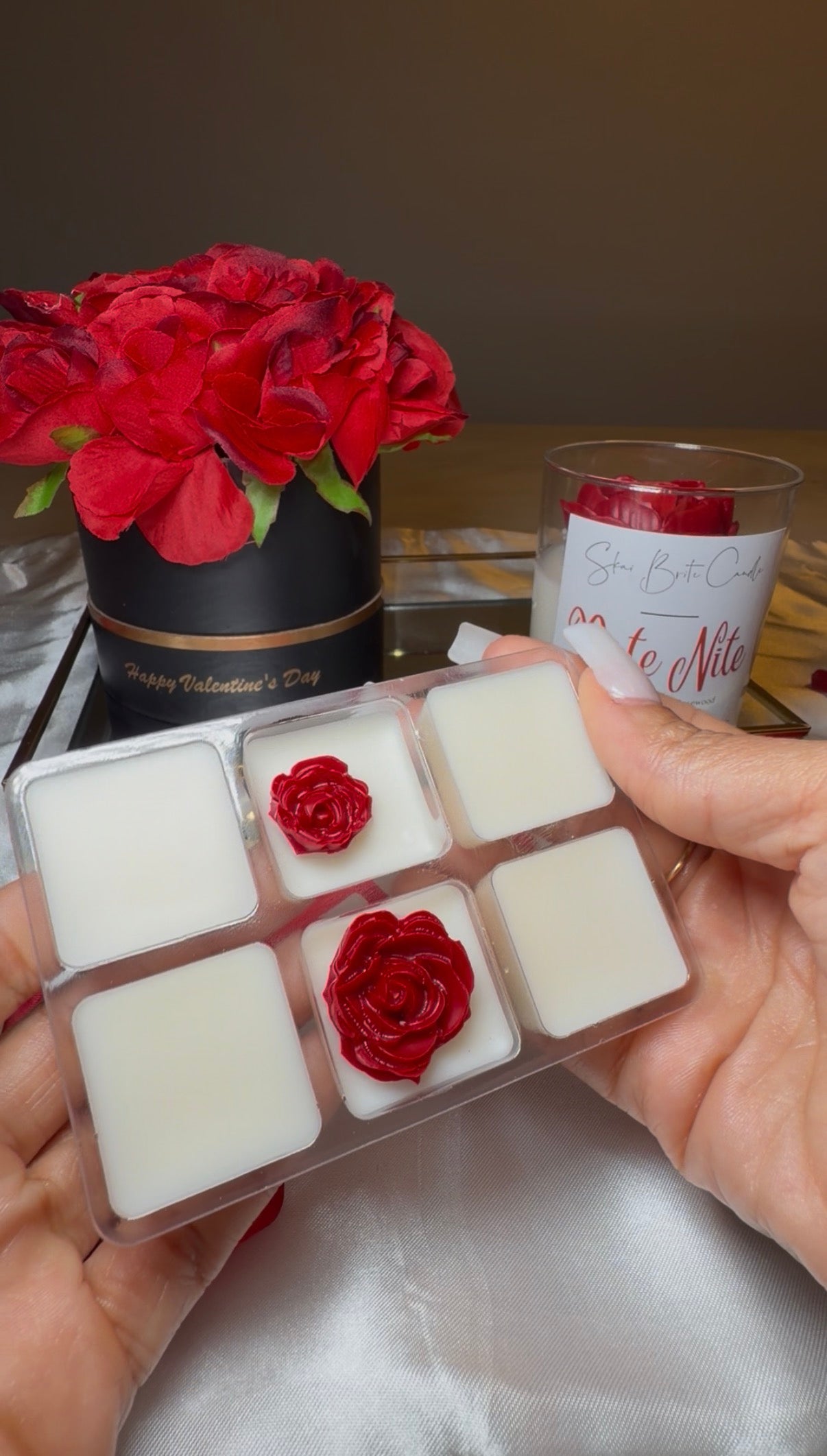 Date Nite – Warm Amber & Dark Rosewood Wax Melts | Non-Toxic & Long-Lasting