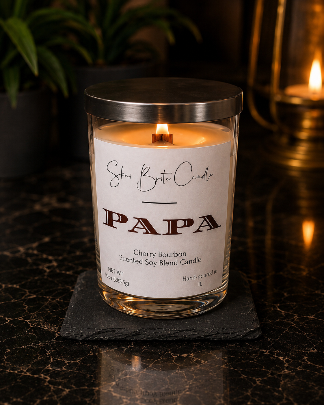 Papa Candle | Cherry Bourbon Non-Toxic Candle