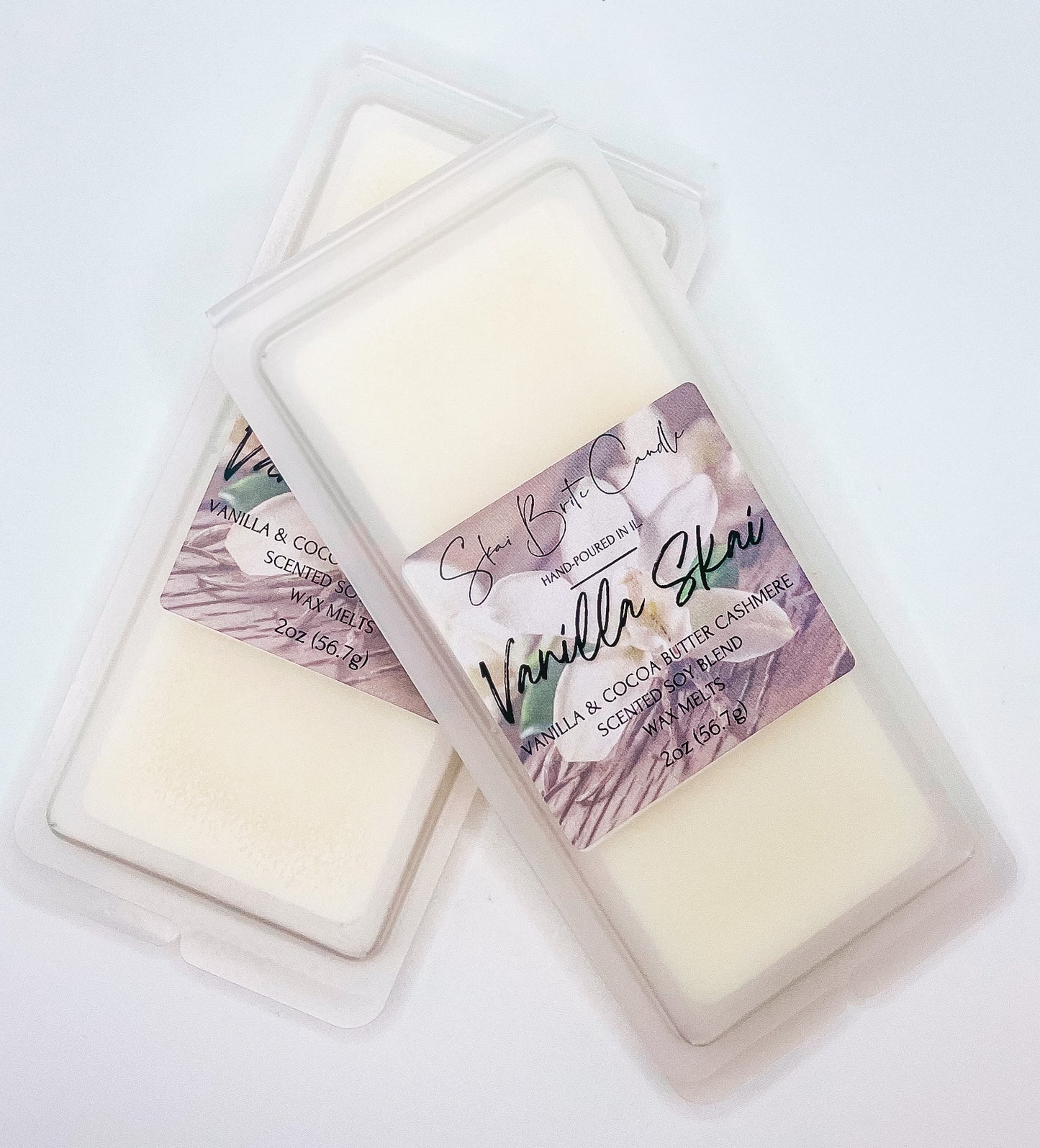 Vanilla Skai – Luxurious Vanilla & Cocoa Butter Cashmere Candle & Wax Melts| Non-Toxic & Long-Lasting