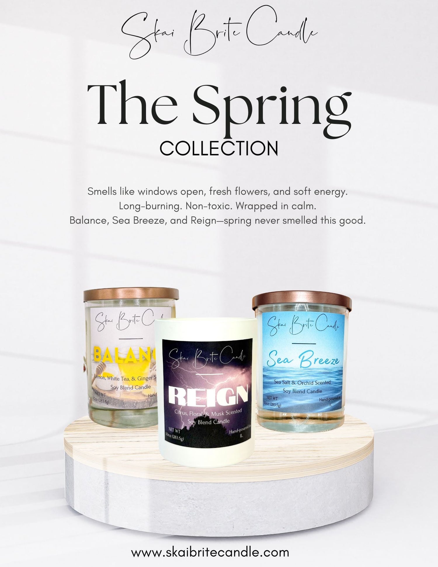 Spring Candle & Wax Melt Collection – Clean, Fresh & Floral Scents