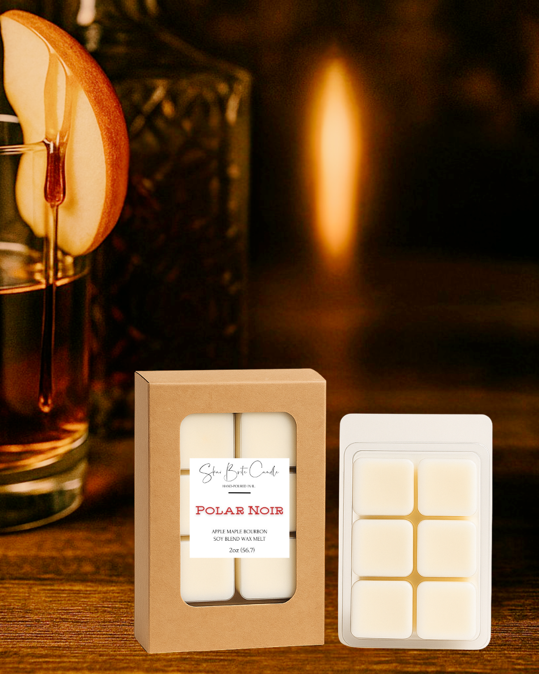 Polar Noir - Apple Maple Bourbon Wax Melts| Warm, Sweet, Sophisticated