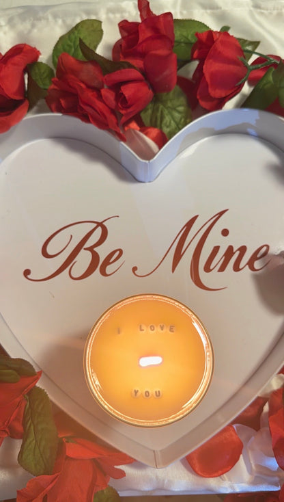 Love Letters – Rose, Strawberry & Champagne 10oz Hidden Message Candle | Non-Toxic & Long-Lasting