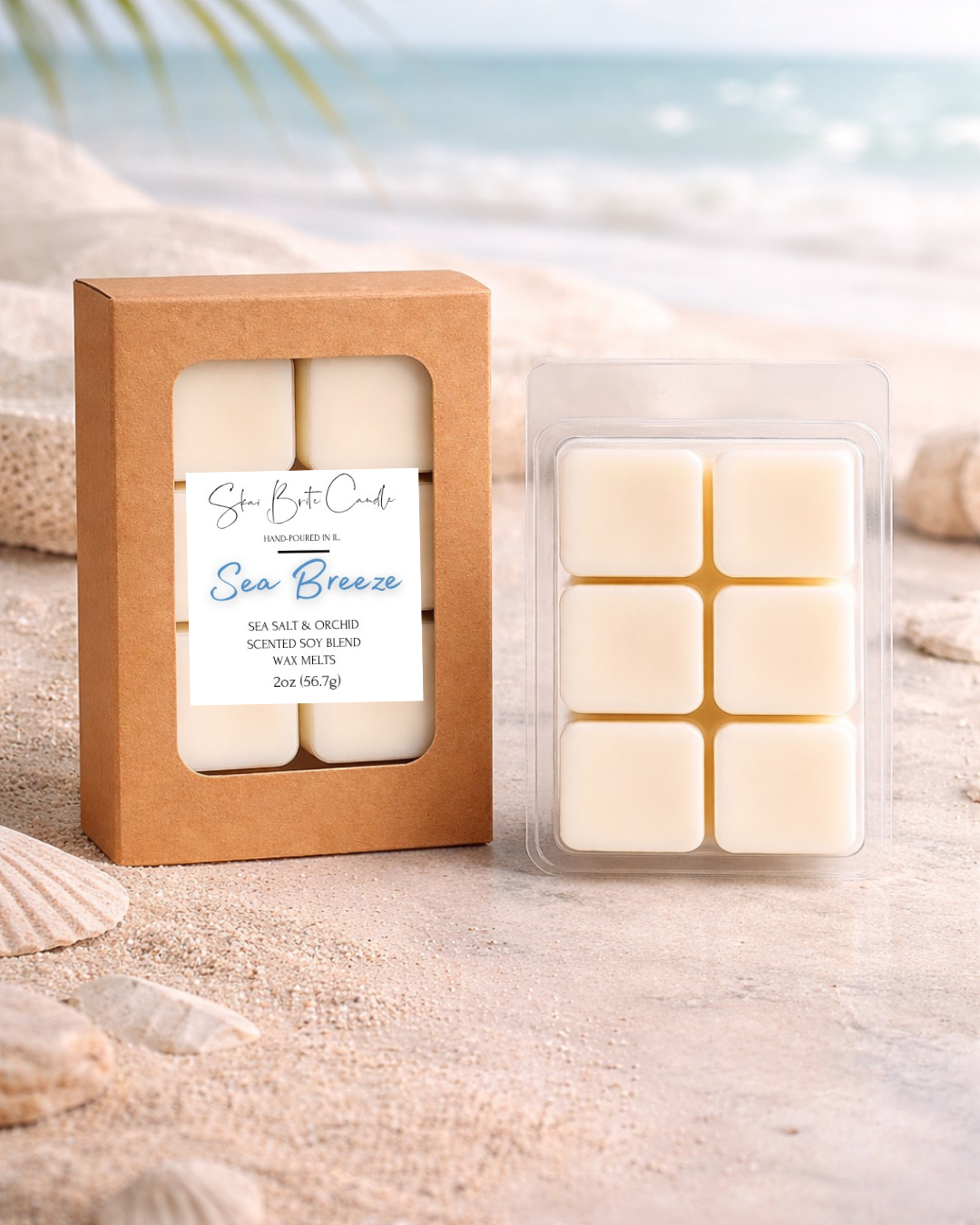 Sea Breeze – Sea Salt & Orchid Wax Melts | Fresh & Tranquil
