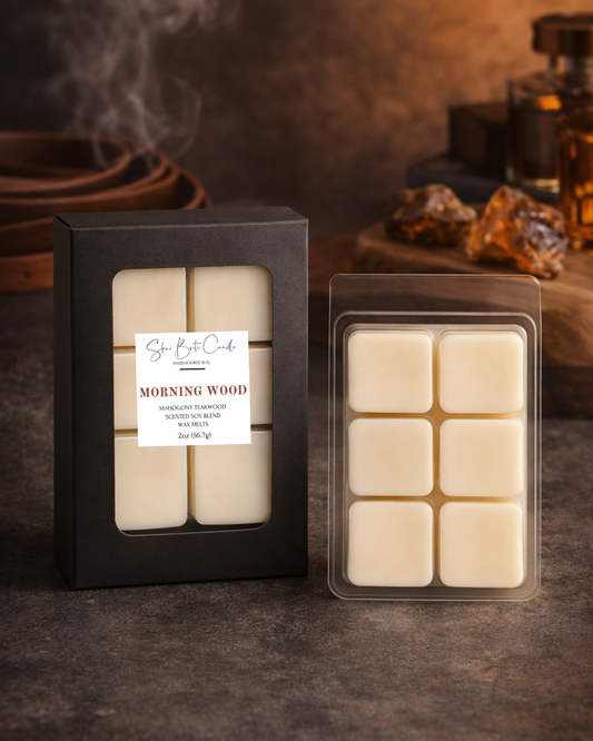 Morning Wood – Mahogany Teakwood Wax Melts | Rugged & Refined