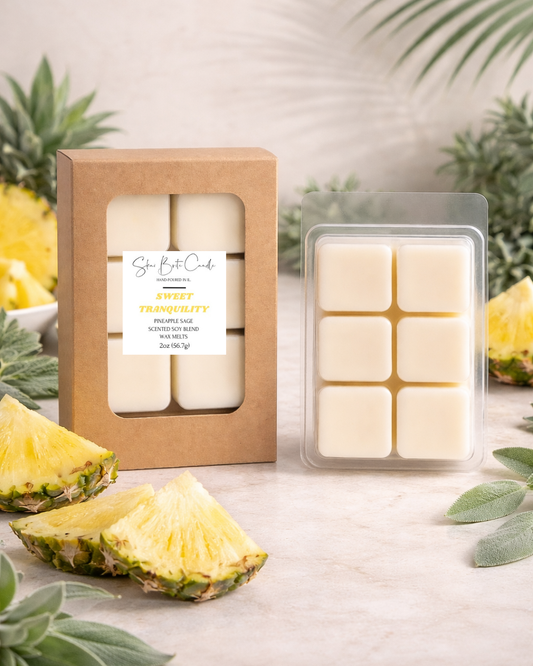 Sweet Tranquillity – Pineapple & Sage Wax Melts | Non-Toxic & Long-Lasting