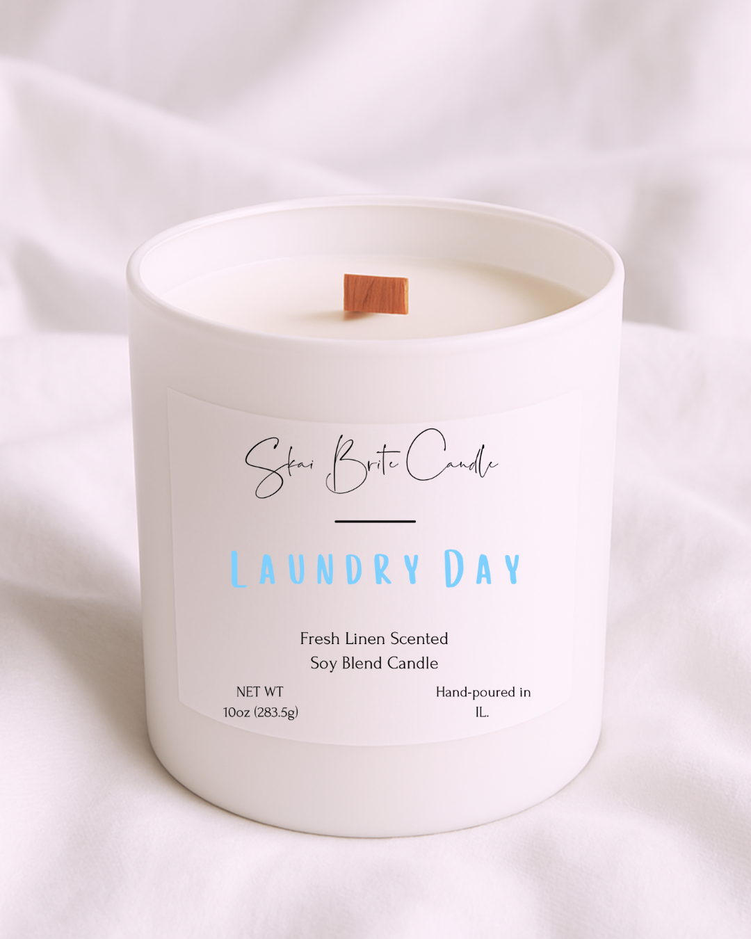 Laundry Day – Fresh Linen 10oz Candle | Clean, Fresh & Non-Toxic