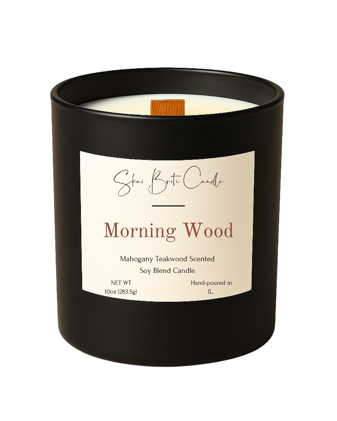 Morning Wood – Mahogany Teakwood 10oz Candle | Rugged & Refined