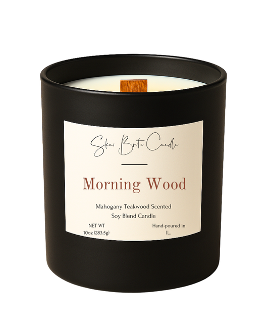 Morning Wood – Mahogany Teakwood 10oz Candle | Rugged & Refined
