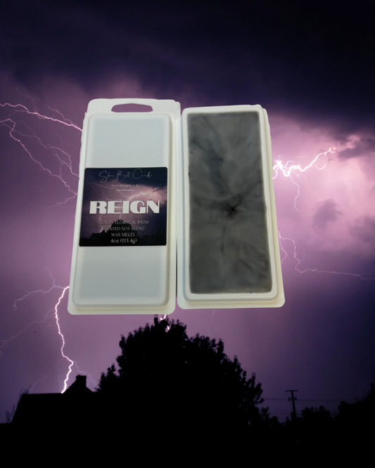 Reign – Rain Water, Citrus, Floral & Musk Wax Melts | Crisp & Refreshing